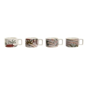 Ensemble de tasses à café Home ESPRIT Beige Rose Terre cuite Lila Métal Bambou Dolomite 260 ml de Home ESPRIT, Tasses - Réf :...