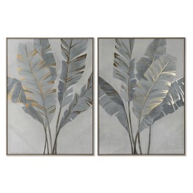 Painting Home ESPRIT Palms Golden Tropical 90 x 4 x 120 cm (2 Units) by Home ESPRIT, Prints on Canvas - Ref: S3054770, Price:...