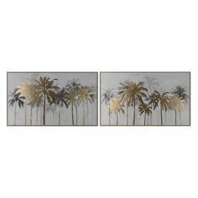 Painting Home ESPRIT Palms Tropical 150 x 4 x 90 cm (2 Units) by Home ESPRIT, Prints on Canvas - Ref: S3054773, Price: 201,92...