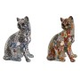 Decorative Figure Home ESPRIT Multicolour Cat Mediterranean 11 x 10 x 16 cm (2 Units) by Home ESPRIT, Ornaments - Ref: S30547...