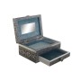 Boîte à bijoux DKD Home Decor Argenté Bleu ciel Bois Aluminium 17,5 x 12,5 x 8,5 cm de DKD Home Decor, Organiseurs de bijoux ...