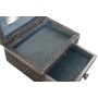 Boîte à bijoux DKD Home Decor Argenté Bleu ciel Bois Aluminium 17,5 x 12,5 x 8,5 cm de DKD Home Decor, Organiseurs de bijoux ...