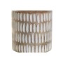 Vaso Home ESPRIT Branco Castanho Madeira de mangueira Colonial 16 x 10 x 23 cm | Tienda24 - Global Online Shop Tienda24.eu