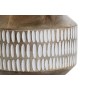 Vaso Home ESPRIT Branco Castanho Madeira de mangueira Colonial 18 x 18 x 19 cm de Home ESPRIT, Jarrões - Ref: S3054918, Preço...