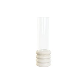 Bougeoir Home ESPRIT Blanc Naturel Verre Marbre 10 x 10 x 33 cm de Home ESPRIT, Bougeoirs et chandeliers - Réf : S3054920, Pr...