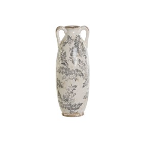 Vase Home ESPRIT Blanc Marron Gris Grès Feuille d'une plante 13 x 13 x 35 cm de Home ESPRIT, Vases - Réf : S3054959, Prix : 1...