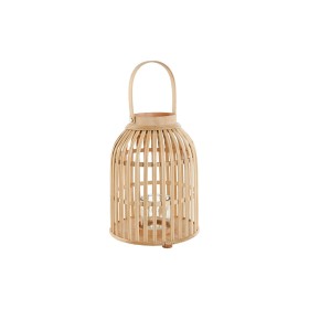 Bougeoir Home ESPRIT Naturel Marron Clair Bambou Verre 22,5 x 22,5 x 30 cm de Home ESPRIT, Bougeoirs et chandeliers - Réf : S...