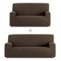 Conjunto de capas para sofá Eysa TROYA Castanho 70 x 110 x 210 cm 2 Peças de Eysa, Sofás - Ref: D1606788, Preço: 89,49 €, Des...