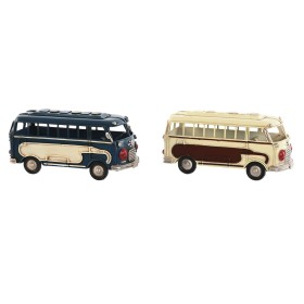 Decorative Figure Home ESPRIT Blue White Bus Vintage 17 x 7 x 8 cm (2 Units) by Home ESPRIT, Ornaments - Ref: S3055079, Price...