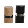 Saleiro e Pimenteiro Home ESPRIT Preto Natural Aço inoxidável Madeira da borracha 14 x 7 x 16,5 cm | Tienda24 - Global Online Shop Tienda24.eu