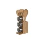 Porta Utensílios de Cozinha Home ESPRIT Bambu Aço inoxidável 8 x 13 x 27 cm 6 Peças | Tienda24 - Global Online Shop Tienda24.eu