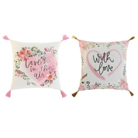 Cuscino Home ESPRIT Romantico 45 x 5 x 45 cm (2 Unità) di Home ESPRIT, Cuscini decorativi - Rif: S3055187, Prezzo: 17,29 €, S...