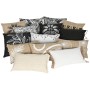 Coussin Home ESPRIT Noir Naturel 42 x 15 x 42 cm | Tienda24 - Global Online Shop Tienda24.eu