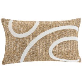 Coussin DKD Home Decor Doré 50 x 10 x 30 cm Fleurs | Tienda24 - Global Online Shop Tienda24.eu