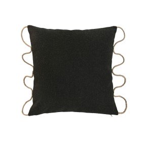 Coussin Alexandra House Living Blanc Noir Cuir 10 x 48 x 48 cm | Tienda24 - Global Online Shop Tienda24.eu