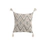 Almofada Home ESPRIT Branco Cinzento Borlas Boho 45 x 15 x 45 cm de Home ESPRIT, Almofadas - Ref: S3055247, Preço: 17,06 €, D...