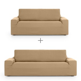 Sofa cover set Eysa ULISES Beige 2 Pieces by Eysa, Chair and sofa accessories - Ref: D1606803, Price: 89,49 €, Discount: %