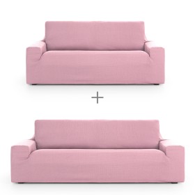 Sofa cover set Eysa ULISES Pink 2 Pieces by Eysa, Chair and sofa accessories - Ref: D1606804, Price: 89,49 €, Discount: %