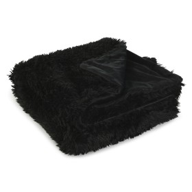 Manta Home ESPRIT Negro 130 x 170 cm de Home ESPRIT, Mantas y colchas - Ref: S3055350, Precio: 33,26 €, Descuento: %