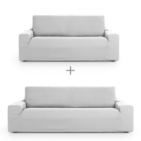 Sofa cover set Eysa ULISES Pearl Gray 2 Pieces by Eysa, Chair and sofa accessories - Ref: D1606807, Price: 89,72 €, Discount: %