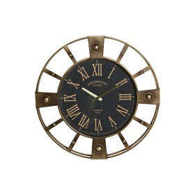 Orologio da Parete Home ESPRIT Nero Dorato Ferro Vintage 60 x 8 x 60 cm di Home ESPRIT, Orologi da parete - Rif: S3055371, Pr...