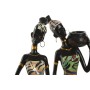 Figura Decorativa Home ESPRIT Multicolor Africana 10 x 7,5 x 38,5 cm (2 Unidades) de Home ESPRIT, Adornos - Ref: S3055380, Pr...