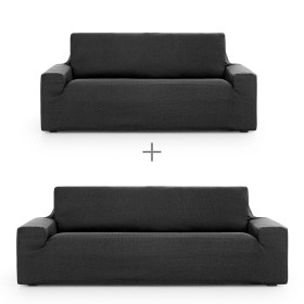 Sofa cover set Eysa ULISES Dark grey 2 Pieces by Eysa, Chair and sofa accessories - Ref: D1606809, Price: 89,62 €, Discount: %