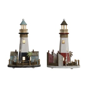 Décoration lumineuse DKD Home Decor 16 x 14 x 42 cm Bois Phare | Tienda24 - Global Online Shop Tienda24.eu