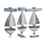 Decoración Colgante Home ESPRIT Azul Blanco Mediterráneo 26 x 2 x 47 cm (2 Unidades) de Home ESPRIT, Adornos - Ref: S3055457,...