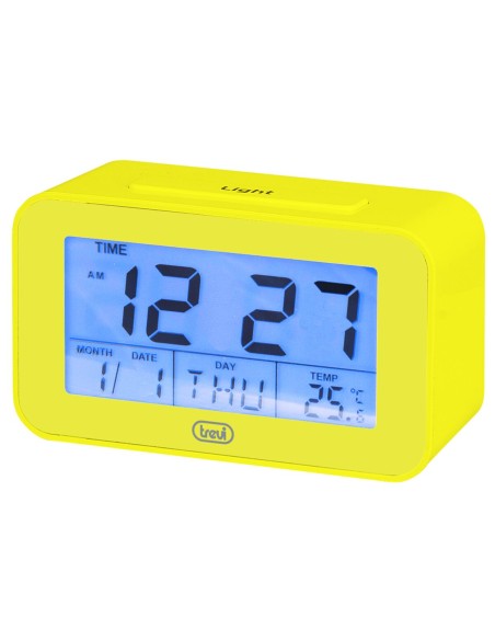 Alarm Clock Trevi SLD 3P50 Yellow Blue | Tienda24 Tienda24.eu