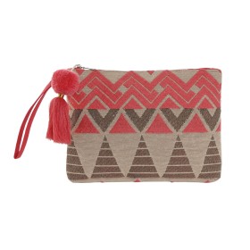 Nécessaire de Viagem Home ESPRIT Bege Fúcsia 26 x 2 x 19 cm de Home ESPRIT, Estojo de viagem - Ref: S3055469, Preço: 9,86 €, ...