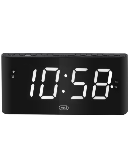 Alarm Clock Trevi EC 889 White Black | Tienda24 Tienda24.eu