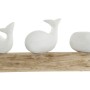 Figurine Décorative Home ESPRIT Blanc Naturel Baleine méditerranéen 52 x 12 x 21 cm de Home ESPRIT, Objets de décoration - Ré...