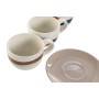 Juego de 6 Tazas con Plato Home ESPRIT Amarillo Azul Verde Lila Metal Dolomita 180 ml de Home ESPRIT, Tazas - Ref: S3055516, ...