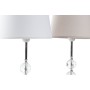 Lampada da tavolo Home ESPRIT Bianco Beige Metallo Cristallo 50 W 220 V 23 x 23 x 46 cm (2 Unità) di Home ESPRIT, Lampade da ...