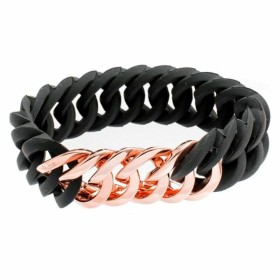 Bracelet TheRubz 100176 Black Pink Silicone Stainless steel
