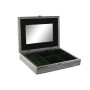 Jewelry box Home ESPRIT Green Silver Wood Aluminium 27,5 x 20 x 5,4 cm by Home ESPRIT, Wardrobe Jewellery Organisers - Ref: S...