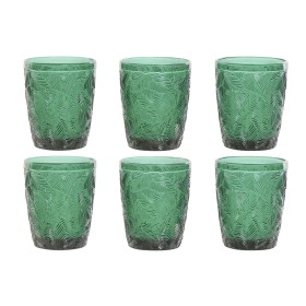 Conjunto de Copos Home ESPRIT Verde Cristal Com relevo 300 ml de Home ESPRIT, Copos de água e uísque - Ref: S3055586, Preço: ...