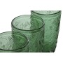 Set of glasses Home ESPRIT Green Crystal With relief 370 ml by Home ESPRIT, Tumblers - Ref: S3055588, Price: 17,29 €, Discoun...