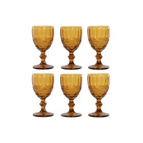 Set de Copas Home ESPRIT Ambar Cristal 240 ml (6 Unidades) de Home ESPRIT, Copas de agua - Ref: S3055590, Precio: 20,90 €, De...