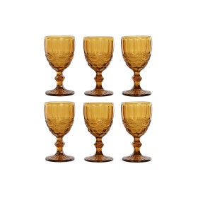 Set of cups Home ESPRIT Amber Crystal 240 ml (6 Units) by Home ESPRIT, Water Glasses - Ref: S3055590, Price: 20,90 €, Discoun...