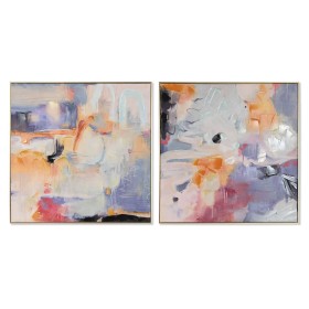 Cuadro Home ESPRIT Abstracto Moderno 80 x 3,5 x 80 cm (2 Unidades) de Home ESPRIT, Impresiones sobre lienzo - Ref: S3055615, ...