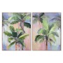 Cuadro Home ESPRIT Palmeras Tropical 90 x 3,5 x 120 cm (2 Unidades) de Home ESPRIT, Impresiones sobre lienzo - Ref: S3055618,...