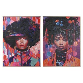 Painting Home ESPRIT Lady Modern 90 x 3,5 x 120 cm (2 Units) by Home ESPRIT, Prints on Canvas - Ref: S3055619, Price: 123,18 ...