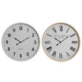 Orologio da Parete Home ESPRIT Bianco Cristallo Legno MDF 53 x 6 x 53 cm (2 Unità) di Home ESPRIT, Orologi da parete - Rif: S...