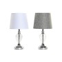 Lampe de bureau Home ESPRIT Blanc Gris Métal Verre 20 x 20 x 37 cm (2 Unités) de Home ESPRIT, Lampes de chevet - Réf : S30556...