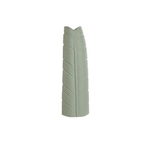 Vase Home ESPRIT Green Stoneware Tropical Leaf of a plant 33 x 10 x 70 cm by Home ESPRIT, Vases - Ref: S3055667, Price: 36,97...