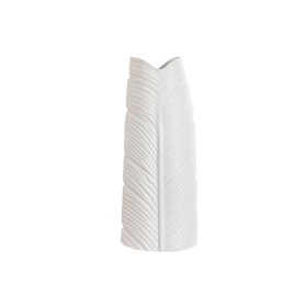 Vaso Home ESPRIT Bianco Gres Tropicale Foglia della pianta 21 x 10 x 50 cm di Home ESPRIT, Vasi - Rif: S3055670, Prezzo: 31,4...