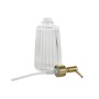 Soap Dispenser Home ESPRIT Transparent Golden Aluminium Crystal ABS 8 x 8 x 20,5 cm by Home ESPRIT, Stands and dispensers - R...