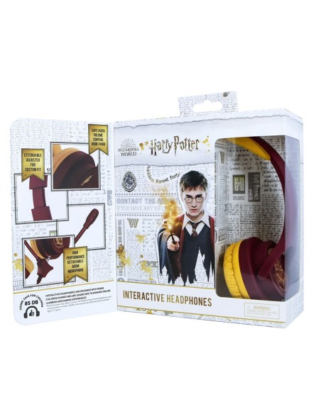 Headphones OTL Technologies Hogwarts Crest Brown Black | Tienda24 Tienda24.eu